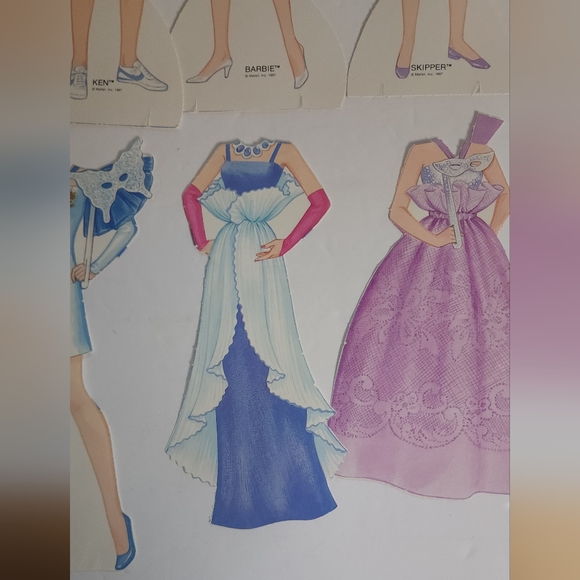 Vintage 1987 Jewel Secrets Barbie Paper Doll Mattel - Picture 10 of 10